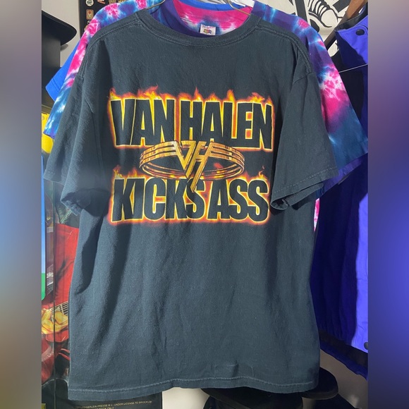 Van Halen “kicks ass” vintage band tee. Size large - Picture 2 of 6
